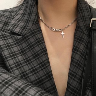 チェーンネックレスクロスモチーフ大人【ゆうパケット可】