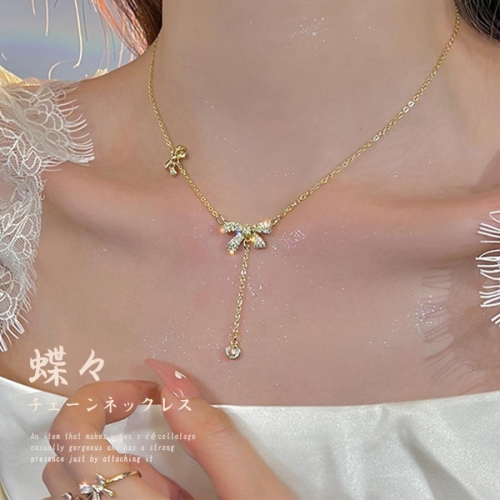 蝶々チェーンネックレスレディース可愛い【ゆうパケット可】 蝶々チェーンネックレスレディース可愛い【ゆうパケット可】