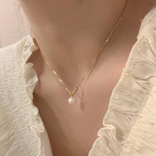 フェイクパールネックレスレディース可愛い【ゆうパケット可】