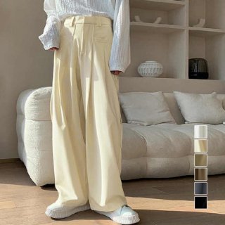 ワイドパンツレディースハイウエスト韓国風【ゆうパケット】