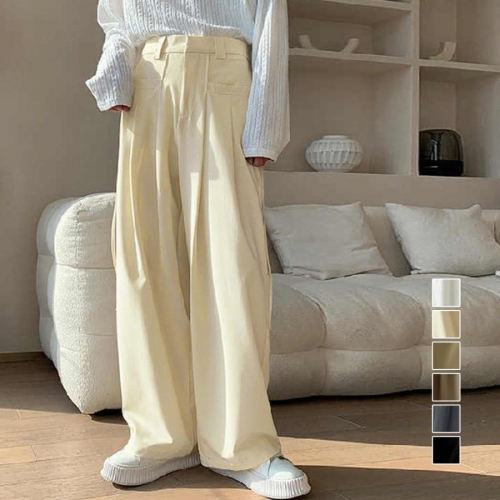 ワイドパンツレディースハイウエスト韓国風【ゆうパケット】