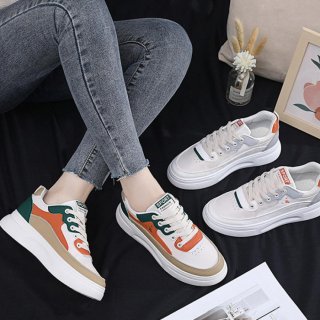 ローカット 配色スニーカーレディース美脚 ローカット 配色スニーカーレディース美脚