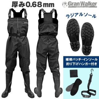 (2025モデル 発売記念価格) グランウォーカー 釣り超高耐久 ウェーダー ラジアルソール フィッシング チェストハイウェーダー 防水 透湿 軽量 防寒 川 海 湖 磯