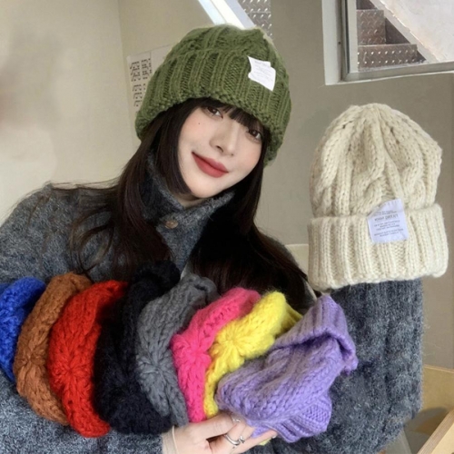 ケーブル編み ニット帽子 レディース秋冬【ゆうパケット可】 ケーブル編み ニット帽子 レディース秋冬【ゆうパケット可】