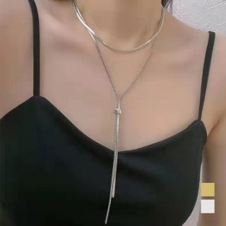 ロングネックレス レディース ラリエット【ゆうパケット可】