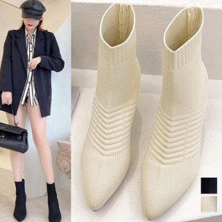 ニットソックスブーツ ポインテッドトゥ ニットソックスブーツ ポインテッドトゥ