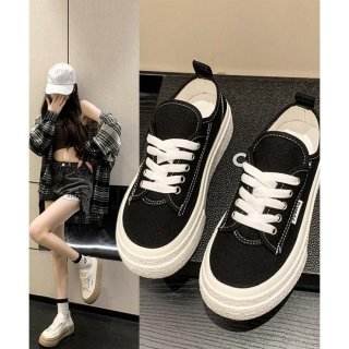 厚底スニーカー レディース ローカット靴
