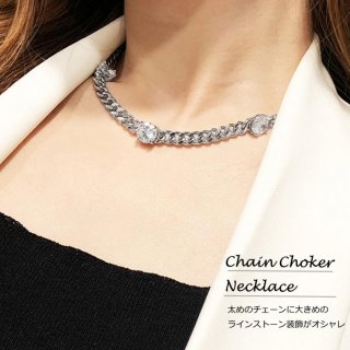 チェーン チョーカーネックレス 韓国風【ゆうパケット可】