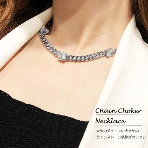 チェーン チョーカーネックレス 韓国風【ゆうパケット可】