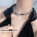 チェーン チョーカーネックレス 韓国風【ゆうパケット可】