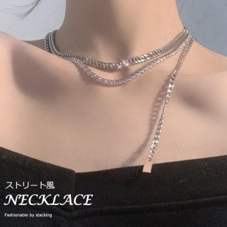 チェーン ネックレス レディース 2連【ゆうパケット可】 チェーン ネックレス レディース 2連【ゆうパケット可】
