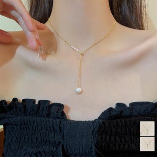 ネックレス ペンダント パール 韓国風【ゆうパケット可】