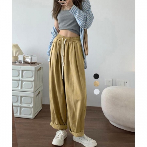 ワイドパンツ レディースキャロットパンツ【ゆうパケット】