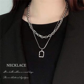 チョーカーネックレス チェーン 2連【ゆうパケット可】