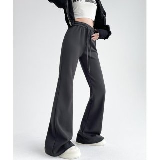 フレアパンツ レディース 美脚 脚長