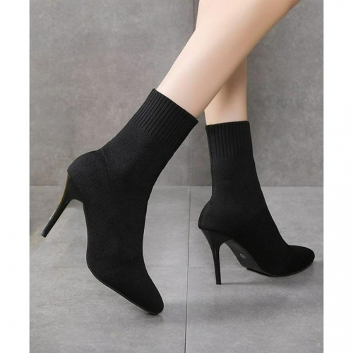 ショートブーツ ソックスブーツ 韓国