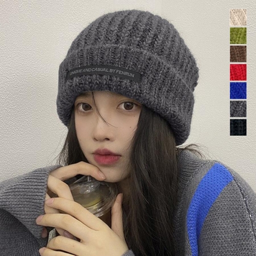 カラーニット帽子 レディース 7色【ゆうパケット可】