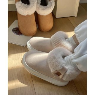 厚底ムートンブーツ ルームブーツ 保温