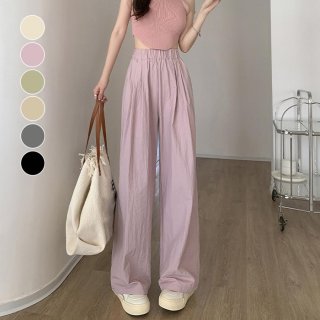リラックスパンツ レディース 薄手6色【ゆうパケット可】 リラックスパンツ レディース 薄手6色【ゆうパケット可】