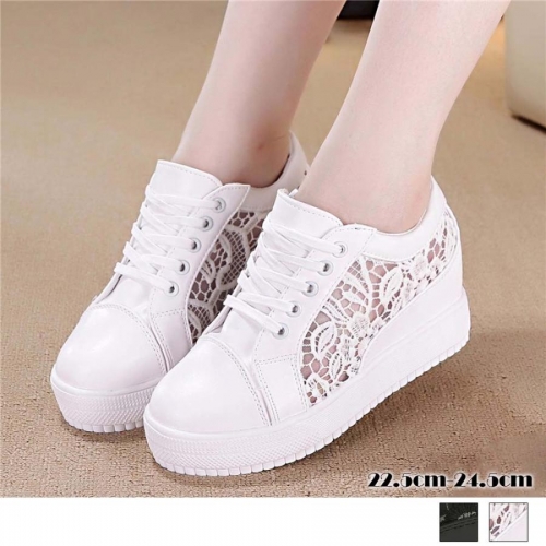 インヒールスニーカー レディース レースシースルー切り替え シューズ 厚底 靴 痛くない インヒールスニーカー レディース レースシースルー切り替え シューズ 厚底 靴 痛くない