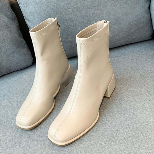ブーツ レディース ショートブーツ 白 茶 黒 ショート 太ヒール チャンキーヒール 大きいサイズ 歩きやすい 5センチ ブーティ ローヒール バックジップ ブーツ レディース ショートブーツ 白 茶 黒 ショート 太ヒール チャンキーヒール 大きいサイズ 歩きやすい 5センチ ブーティ ローヒール バックジップ