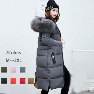 中綿ダウンコート レディース 40代 ロング丈 軽い 秋冬 アウター 中綿コート 中綿ジャケット ダウン風コート フード付き 防寒 暖かい 大きいサイズ スリム