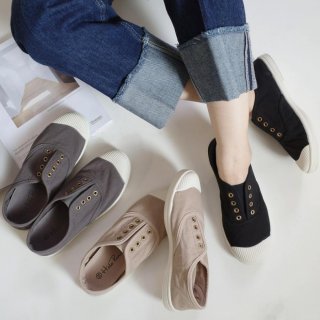 スニーカー スリッポン レディース 軽量 軽い 綿 キャンバス カジュアル シンプル シューズ 靴 履きやすい ぺたんこ ローカット 紐なし 黒 アミアミ エディ スニーカー スリッポン レディース 軽量 軽い 綿 キャンバス カジュアル シンプル シューズ 靴 履きやすい ぺたんこ ローカット 紐なし 黒 アミアミ エディ