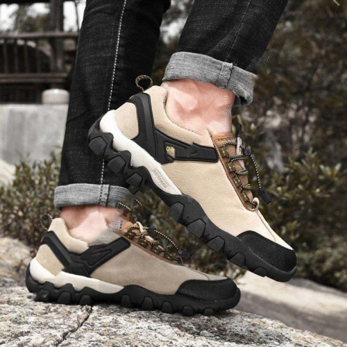 メンズ 登山靴 トレッキング 運動 スポーツ ローカット アウトドアシューズ トレッキング シューズ スエード 幅広 防振 撥水機能 ハイキングシューズ