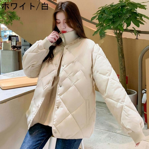 ダウンジャケット レディース 秋冬 軽量 ダウン ダウンコート 防寒コート ノーカラー ショートダウンコート ゆったり 大きいサイズ ショート丈 きれいめ