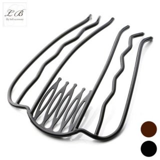 夜会巻きコーム/インナーコーム(mcb-bein1)モアコーム ボーテ ロングヘアー しっかり 丈夫 シンプル 6本足 ヘアコーム