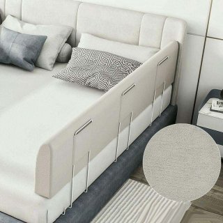 ベッドフェンス ベットガード クッション 転落防止 ハイタイプ ベッド 取り付け簡単 やわらかい 1枚入り 赤ちゃん 子供用 出産お祝い プレゼント