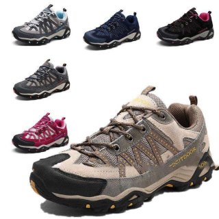 トレッキングシューズ メンズ レディース 登山靴 疲れない 軽量 アウトドアシューズ ハイキングシューズウォーキングシューズ防滑耐磨耗 四季通用