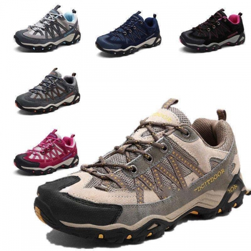 トレッキングシューズ メンズ レディース 登山靴 疲れない 軽量 アウトドアシューズ ハイキングシューズウォーキングシューズ防滑耐磨耗 四季通用