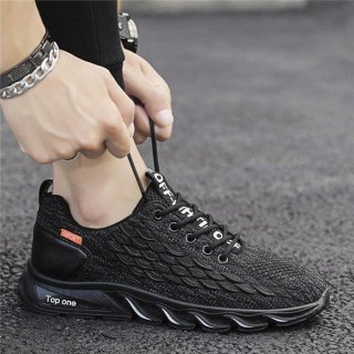 スニーカー メンズ ランニングスニーカー アクティブシューズ 運動靴 ニットスニーカー 通気 レースアップ 靴 軽量