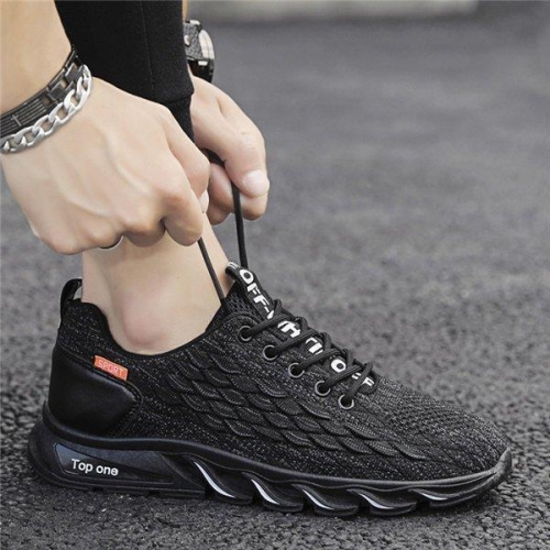 スニーカー メンズ ランニングスニーカー アクティブシューズ 運動靴 ニットスニーカー 通気 レースアップ 靴 軽量