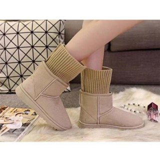 ムートンブーツ レディース ショートブーツ 内ボア ファー ぺたんこ リブニット 歩きやすい 靴 暖かい 無地 滑りにくい おしゃれ 防寒 快適