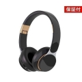 ヘッドホン イヤホン ワイヤレス Bluetooth 5.0 密閉型 マイク 折りたたみ 有線 無線 ブラック×ゴールド ((S