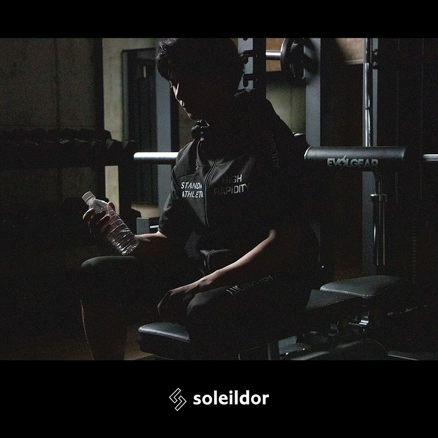 SOLEILDOR ソレイルドール ジャージ メンズ 上下 大きいサイズ 半袖 パーカー スポーツウェア ランニングウェア トレーニングウェア ルームウェア 上下セット