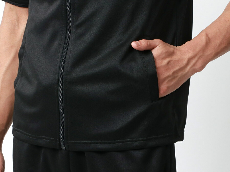 SOLEILDOR ソレイルドール ジャージ メンズ 上下 大きいサイズ 半袖 パーカー スポーツウェア ランニングウェア トレーニングウェア ルームウェア 上下セット