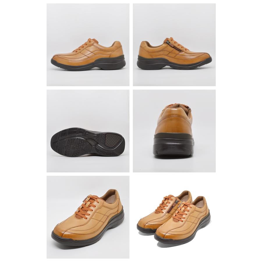 Dr.ASSY スニーカー メンズ DR8014 ドクターアッシー レザースニーカー 4E ゆったり幅 厚底 本革 ビジネス カジュアル フォーマル