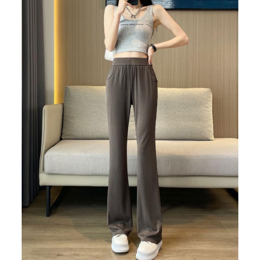 セミフレアパンツレディース ロングパンツ【ゆうパケット可】