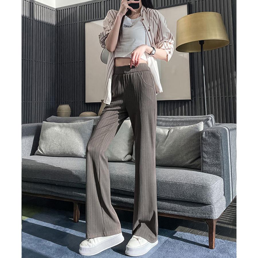 セミフレアパンツレディース ロングパンツ【ゆうパケット可】