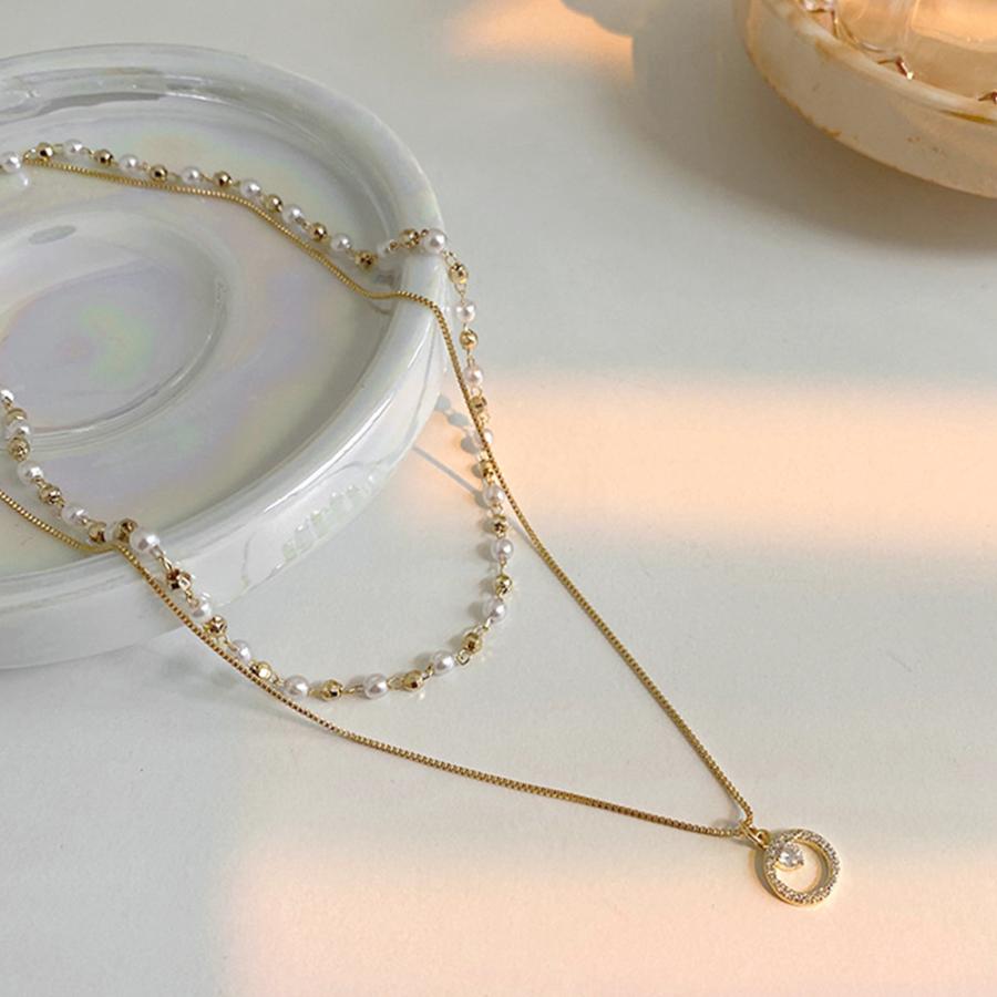 2連 チョーカーネックレス レディース【ゆうパケット可】