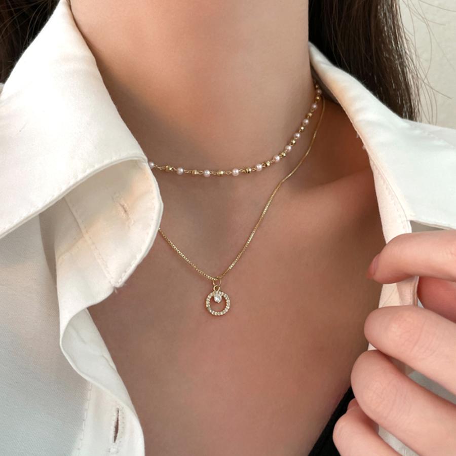 2連 チョーカーネックレス レディース【ゆうパケット可】