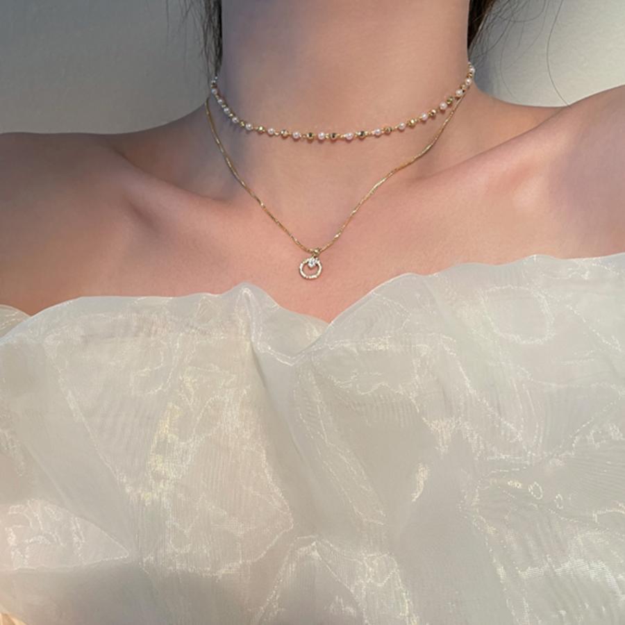 2連 チョーカーネックレス レディース【ゆうパケット可】