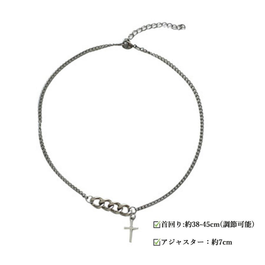 チェーンネックレスクロスモチーフ大人【ゆうパケット可】