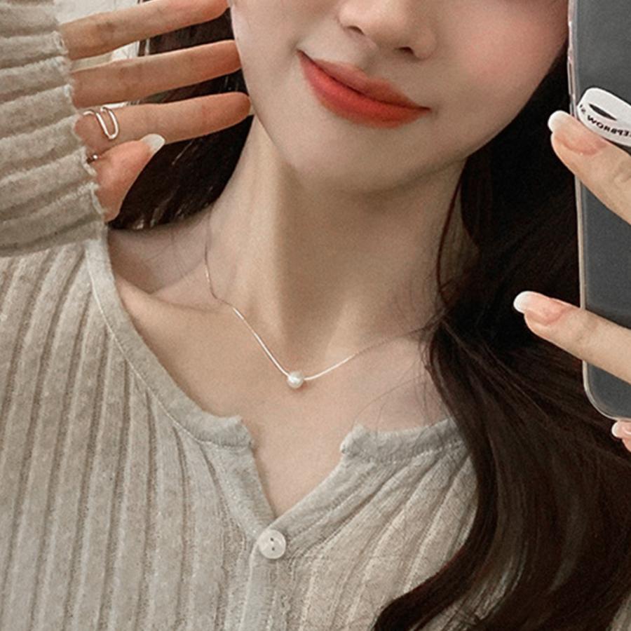 フェイクパールネックレスレディース 上品【ゆうパケット可】