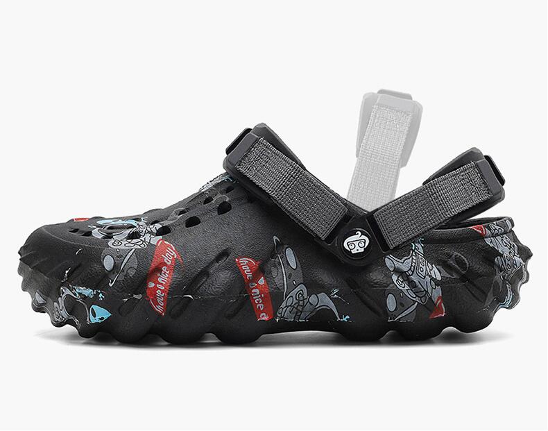 大きいサイズの男性用穴あき靴EVAゴムの外におしゃれなバッグサンダル夏は1靴2靴ビーチシューズ