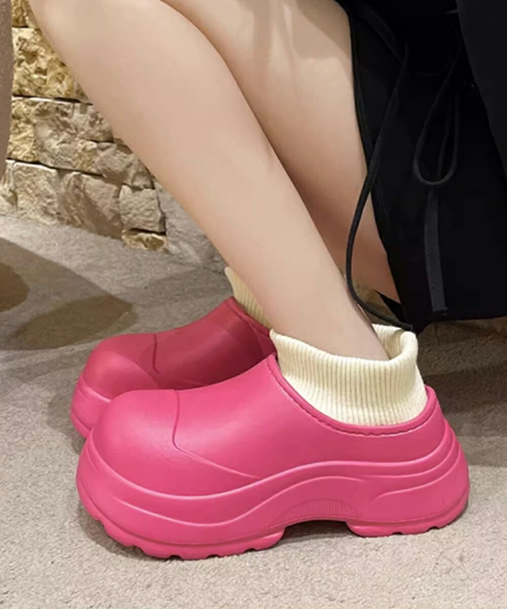 EVAショートブーツ ソックス風 裏起毛