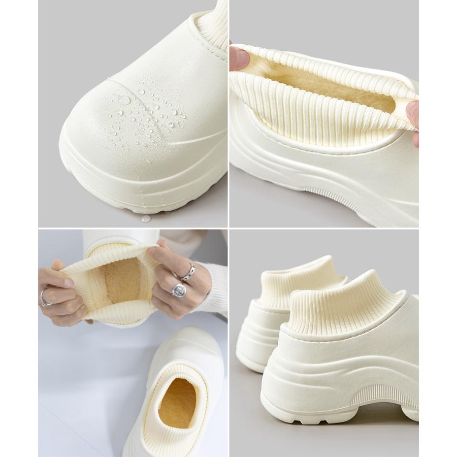 EVAショートブーツ ソックス風 裏起毛